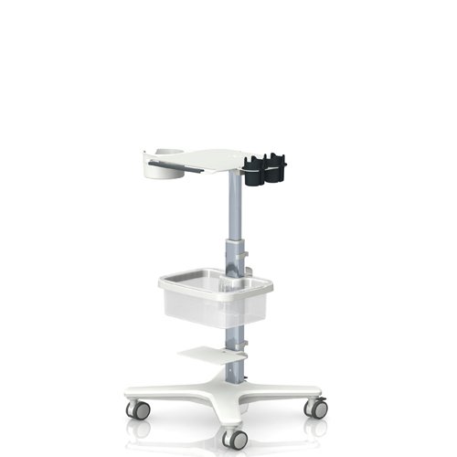 Medical roll stand elo-cart with shelf and basket from iTD